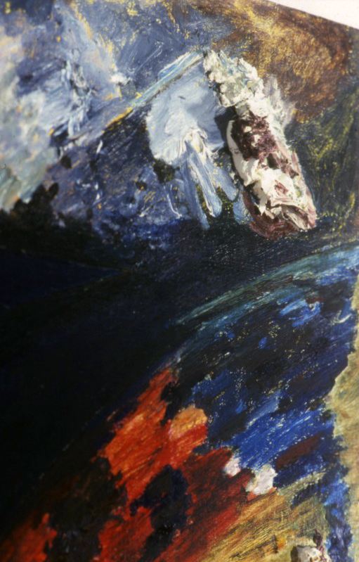 Detail - Hudson River Painting II, GP 85 Oil on Linen-crop