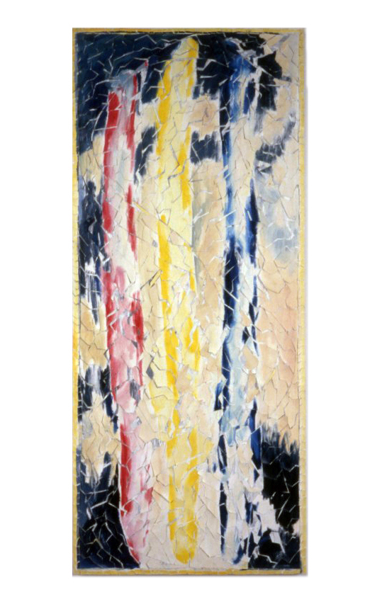 Re-Painting Red,Yellow Blue - GP 89 Oil on Canvas 40 x 17-final